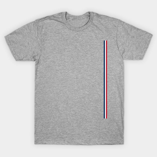 French Flag Style Stripe T-Shirt by Nikokosmos